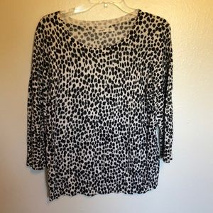 Black and white sweater